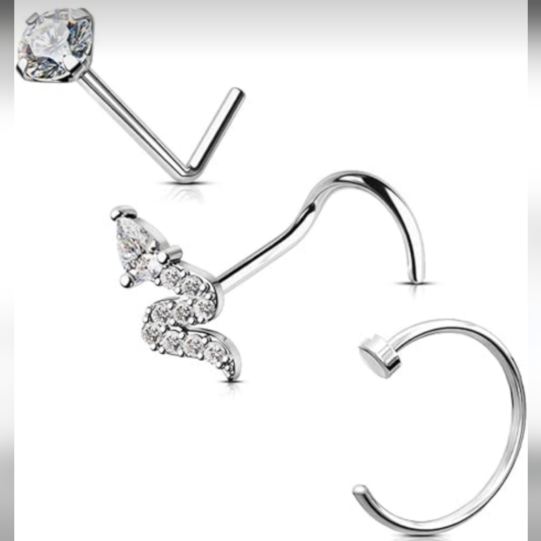 3 Nose Rings